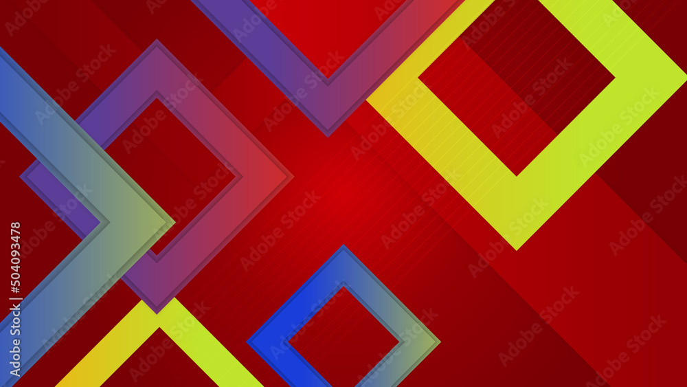 Abstract background with geometric shapes. Vector abstract graphic design banner pattern background template.