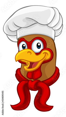 Chef Chicken Rooster Cocker...