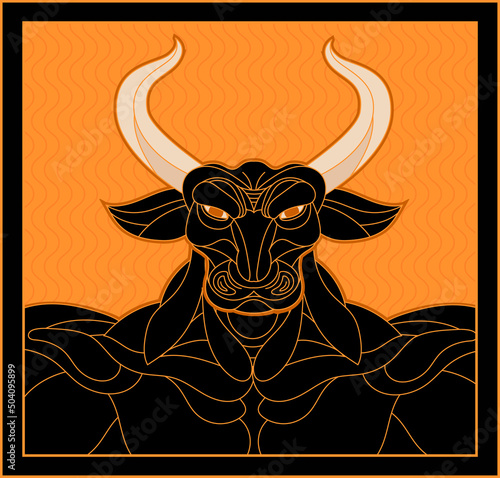 greek style Minotaur mythology monster