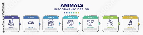 Fotografiet infographic template with icons and 7 options or steps