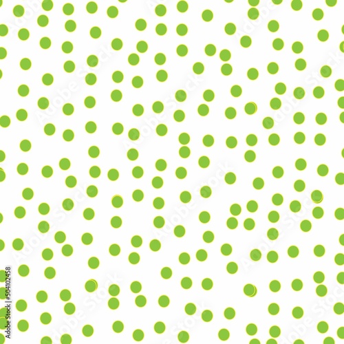 seamless pattern with green dots