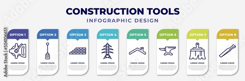 Fotografia infographic template with icons and 8 options or steps