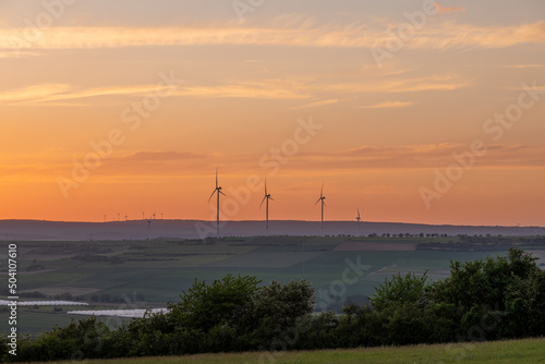 wind turbines at sunset © Dirk