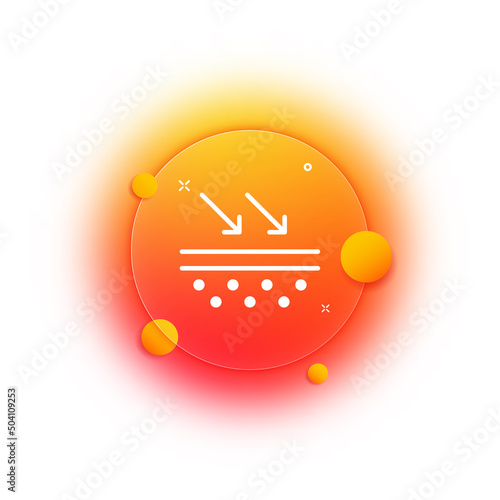 Skin hydration set icon. Cream for acne, blackheads. Cleansing pores, moisturizing the skin. Skin care concept. Glassmorphism style. Vector line icon for Business and Advertising