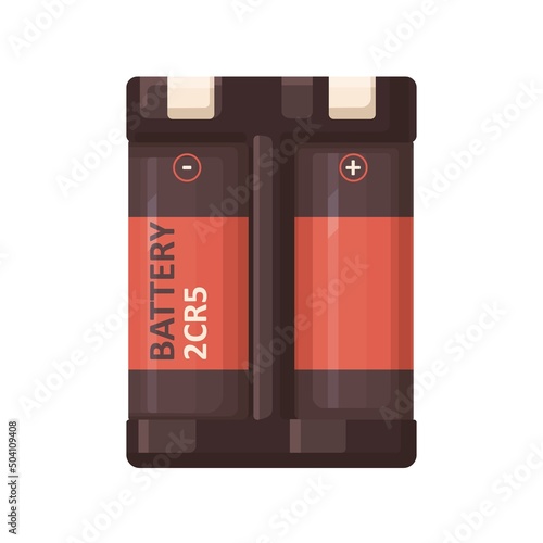 Battery pack of 2CR5 type. 6 V volt dry rechargeable cells of cylinder shape....