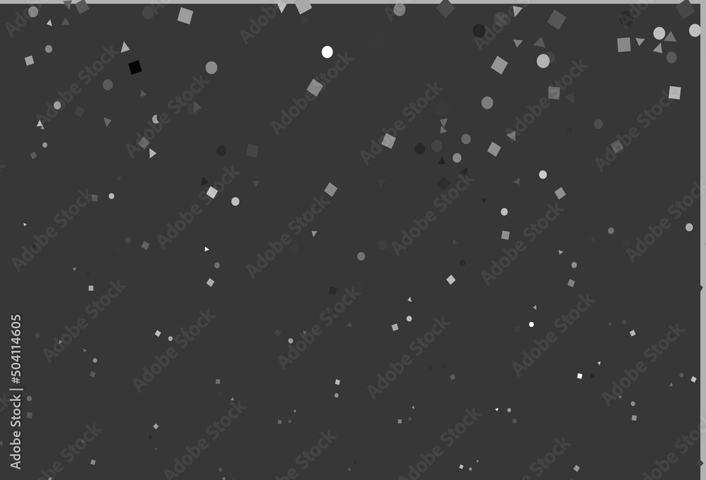 Light Silver, Gray vector cover in polygonal style with circles. Light Silver, Gray vector cover in polygonal style with circles.