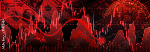 red line chart stock Market