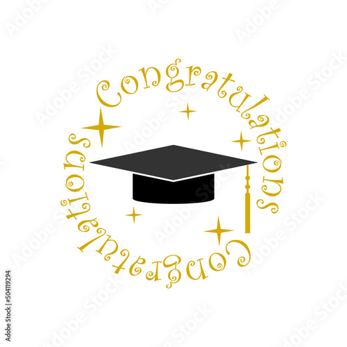 Congratulations Graduates Class icon isolated on white background