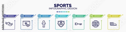 Fotografiet infographic for sports concept