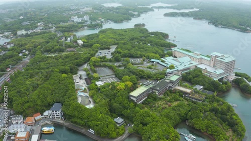 4k Aerial View of Japan, Mie Prefecture, Kashikojima Island photo