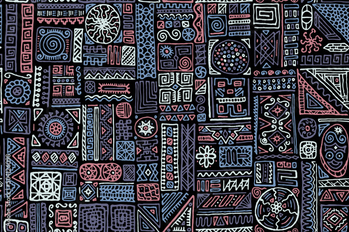 Traditional african vector seamless pattern design