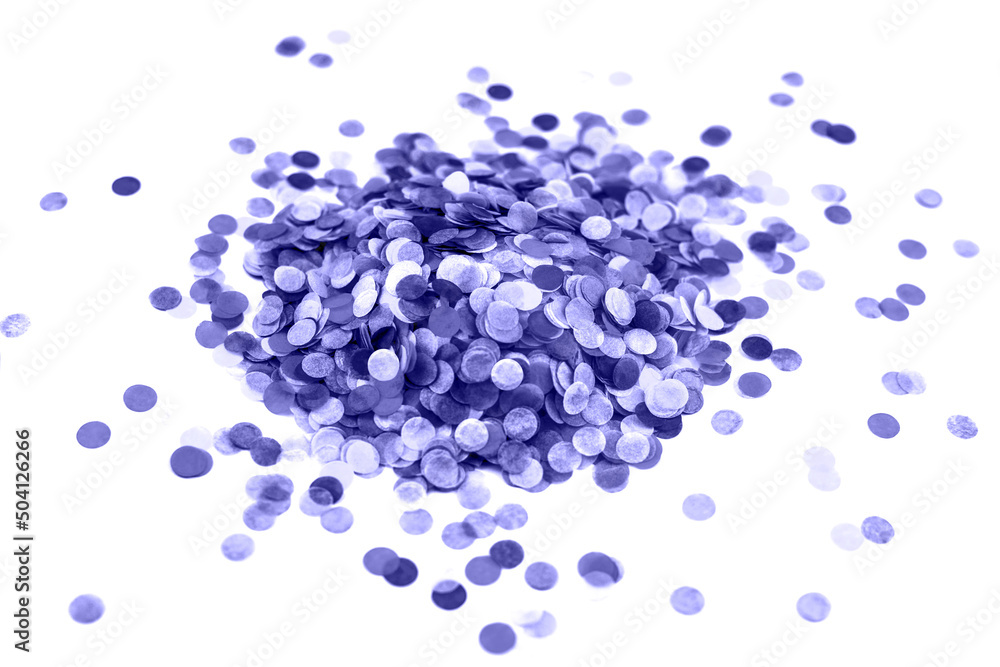 Heap of purple confetti background. Flat lay style. Heap of purple confetti background. Flat lay style.