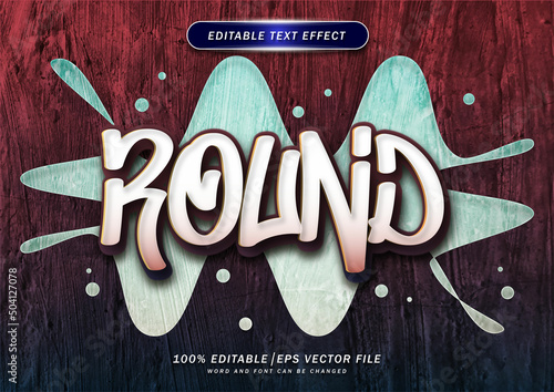 Graffity text style editable effect
