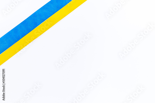 Free Download Yellow and blue ribbon. Ukaraine flag concept - GFXLoad