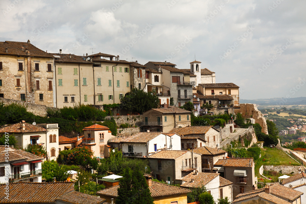 Narni, panorama cittadino,Umbria, Italia