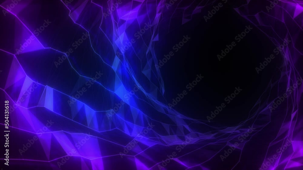 Futuristic environment, space network connection. loop Futuristic environment, space network connection. loop