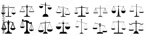 Libra icon vector set. scales illustration sign collection. balance symbol. weigher logo.