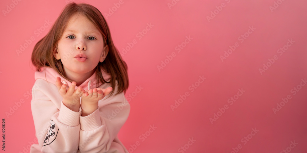 banner portrait of a girl