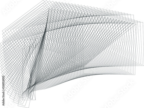 Abstract lines dynamic background, vector modern design texture.