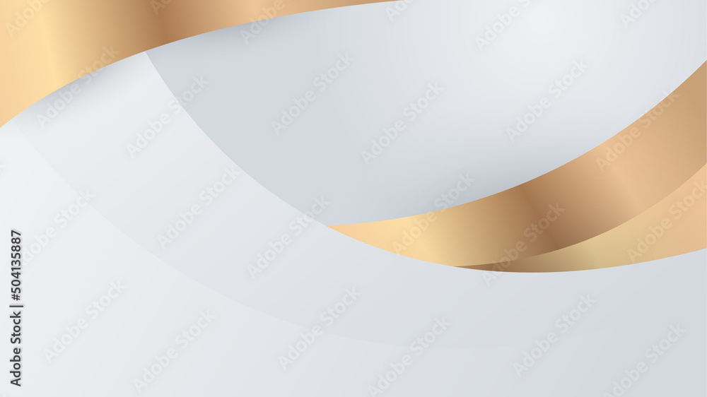 abstract white and gold background Stock Vector | Adobe Stock