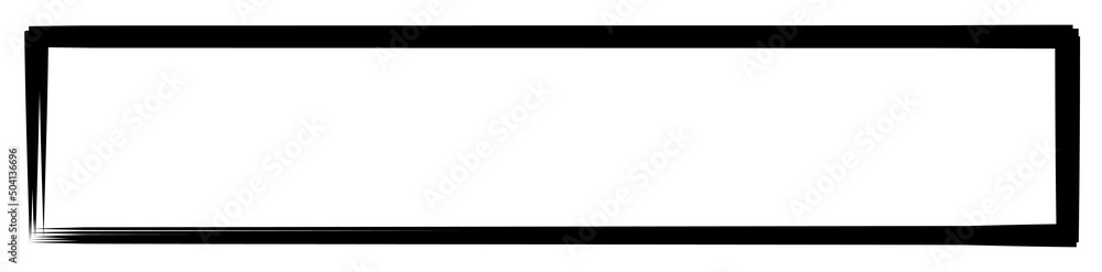 Random square contour frame, border element Random square contour frame, border element