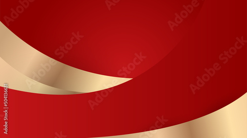 Abstract red and gold lines background