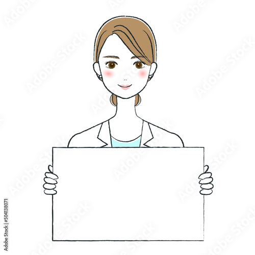美容スタッフのイラスト