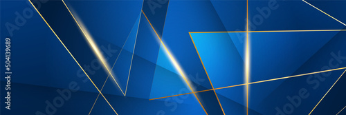 Vector blue and gold colorful abstract, science, futuristic, energy technology concept. Digital image of light rays, stripes lines with light, speed and motion blur over dark tech background