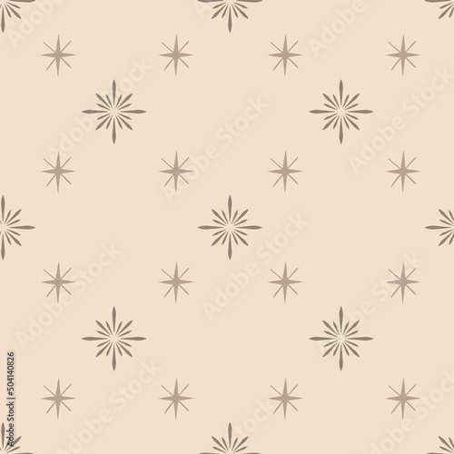 Abstract boho background. Seamless vector pattern