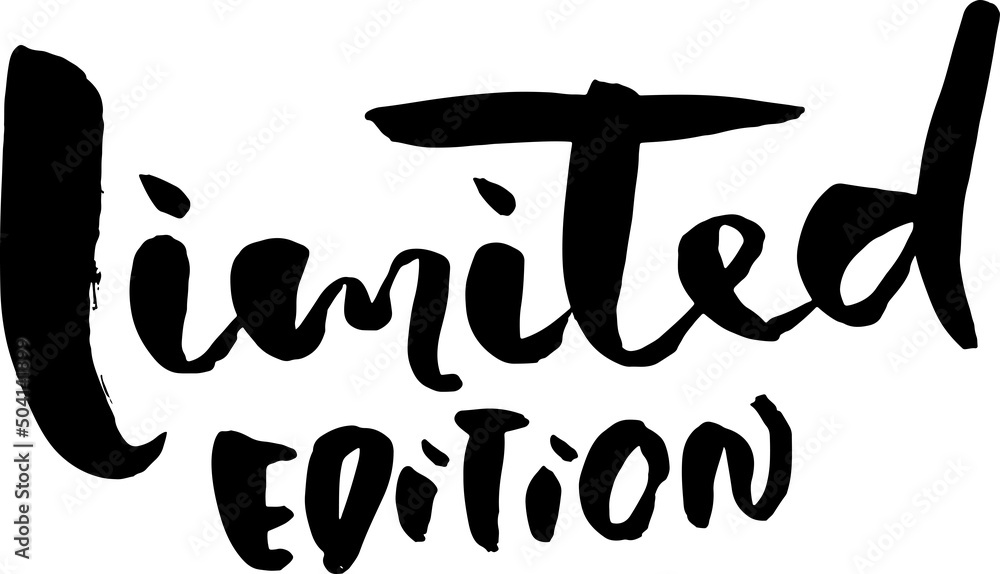 Grunge dry brush lettering template. Limited edition. Grunge dry brush lettering template. Limited edition.