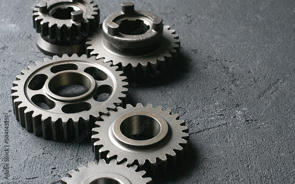 cogwheel gears mechanism. industrial machinery. cogwheel gears mechanism. industrial machinery.