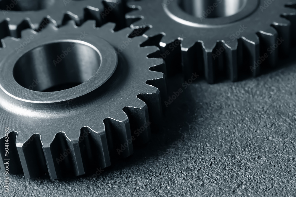 cogwheel gears mechanism. industrial machinery. cogwheel gears mechanism. industrial machinery.
