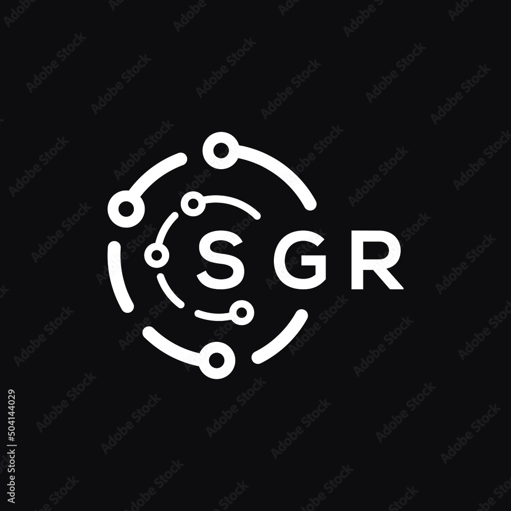 SGR technology letter logo design on black background. SGR creative initials technology letter logo concept. SGR technology letter design. SGR technology letter logo design on black background. SGR creative initials technology letter logo concept. SGR technology letter design.