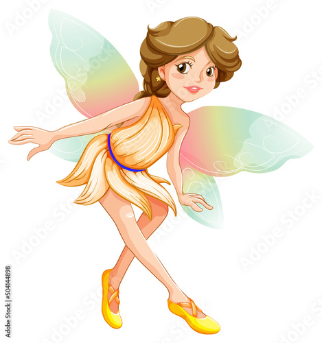 Beauty fairy on a white background