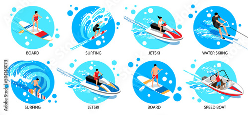 Watersport Isometric Set