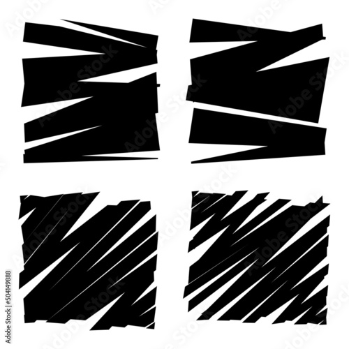 Slit, slash, fracture texture effect element