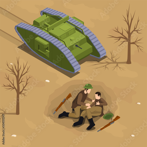 WWI Battle Scene