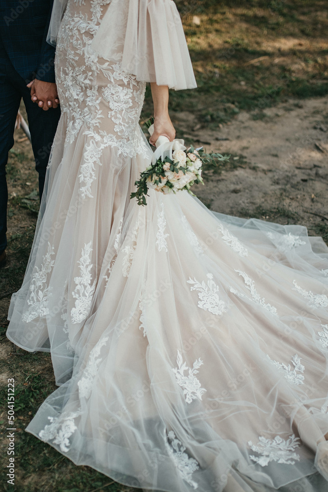 Bride and groom and their wedding fairytale. Bride and groom and their wedding fairytale.