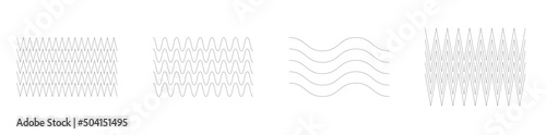 Wavy, zig-zag, criss-cross lines. Waving stripes