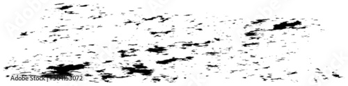 Grungy paint brush, brush stroke effect shape, element