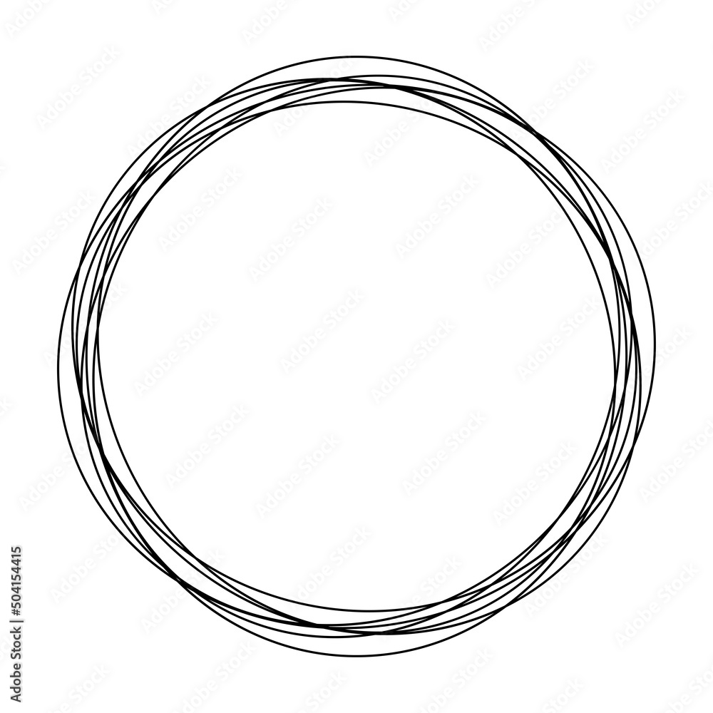 Random circles, circular rings geometric design element Random circles, circular rings geometric design element