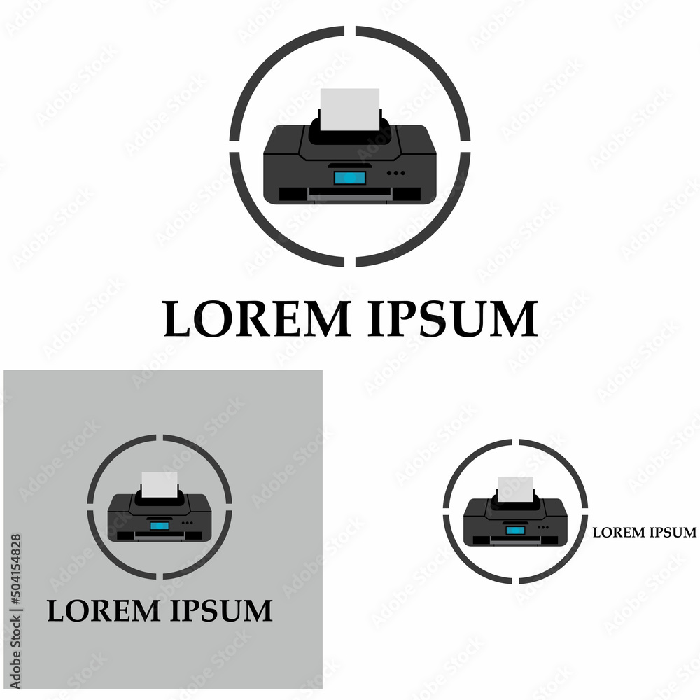 Printer icon vector symbol illustration background Printer icon vector symbol illustration background
