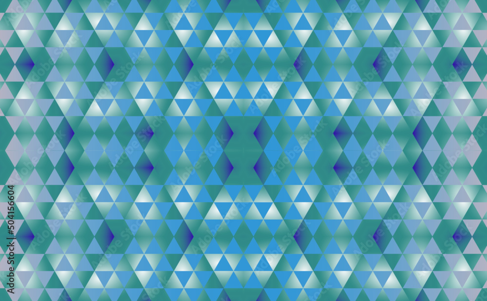 Fototapeta premium seamless abstract geometric background with triangles and a gradient of green