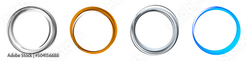 Random circles, rings circular element