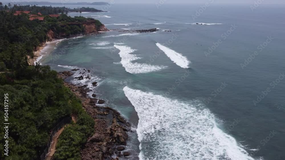 Aerial view of srilanka beaches and turquoise indian ocean. Aerial view of srilanka beaches and turquoise indian ocean.