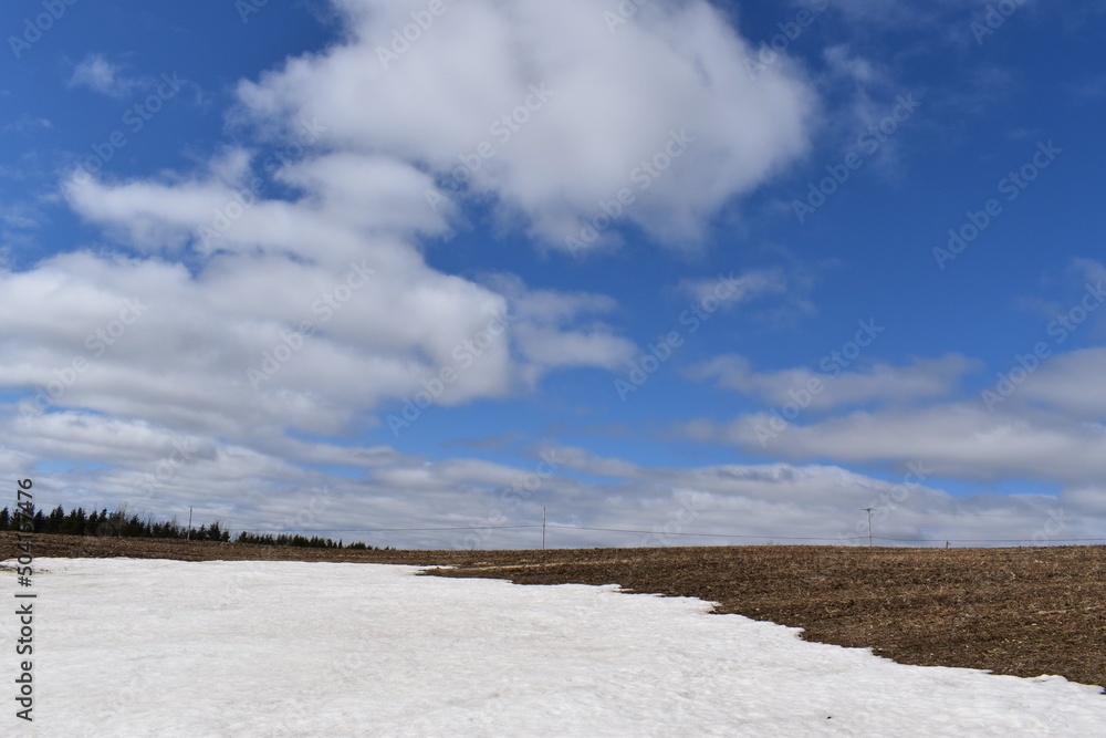 A beautiful spring day, Sainte-Apolline, Québec, Canada A beautiful spring day, Sainte-Apolline, Québec, Canada