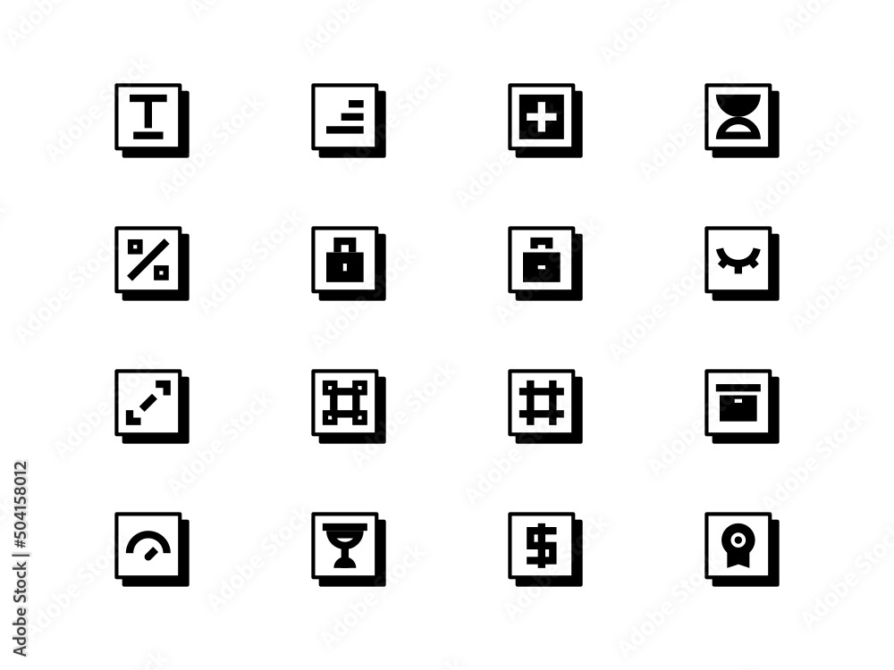 Neubrutalism Icons Set #6 Neubrutalism Icons Set #6