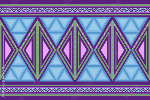 Pattern in purple-pink tones Use geometric shapes in your design. can be used In the textile industry, such as pillows, curtains, blankets, scarves, the patterns are not complicated but are bold 
