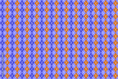 Digital design fabric pattern in various colors used in textiles.Embroidery designs are made from geometric shapes.