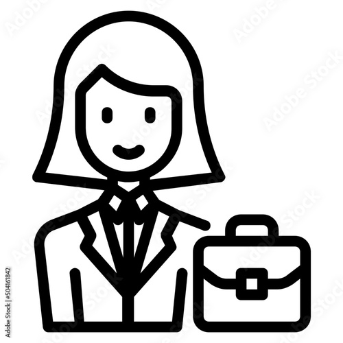 businesswoman icon